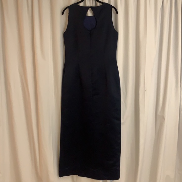 Liz Claiborne navy blue dress with flower beading - Picture 6 of 6